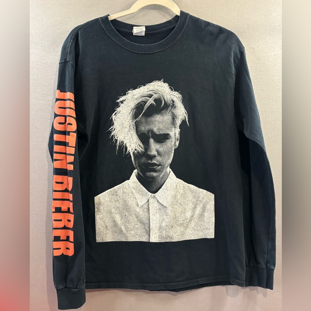 Justin Bieber purpose tour long sleeve t shirt size medium